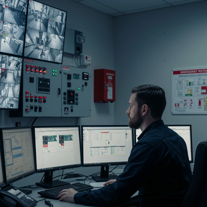 Central de alarme sem fio para empresa