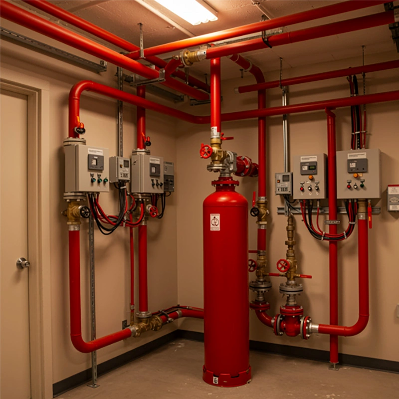 Central de alarme de incêndio endereçável