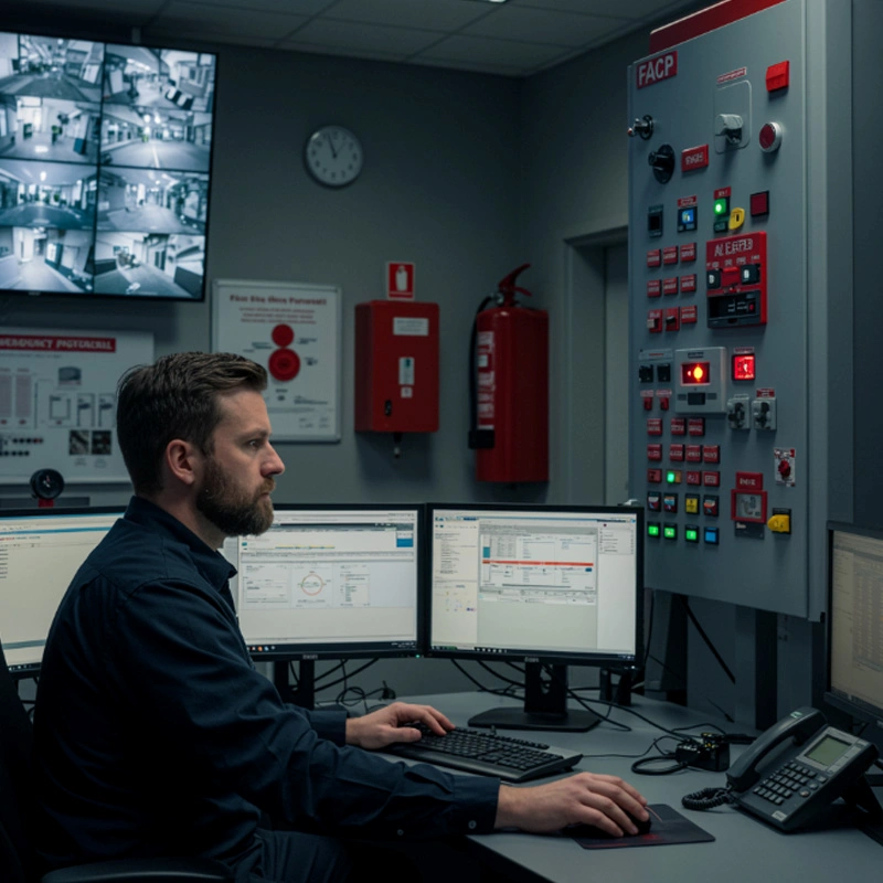 Central de detecção e alarme de incêndio