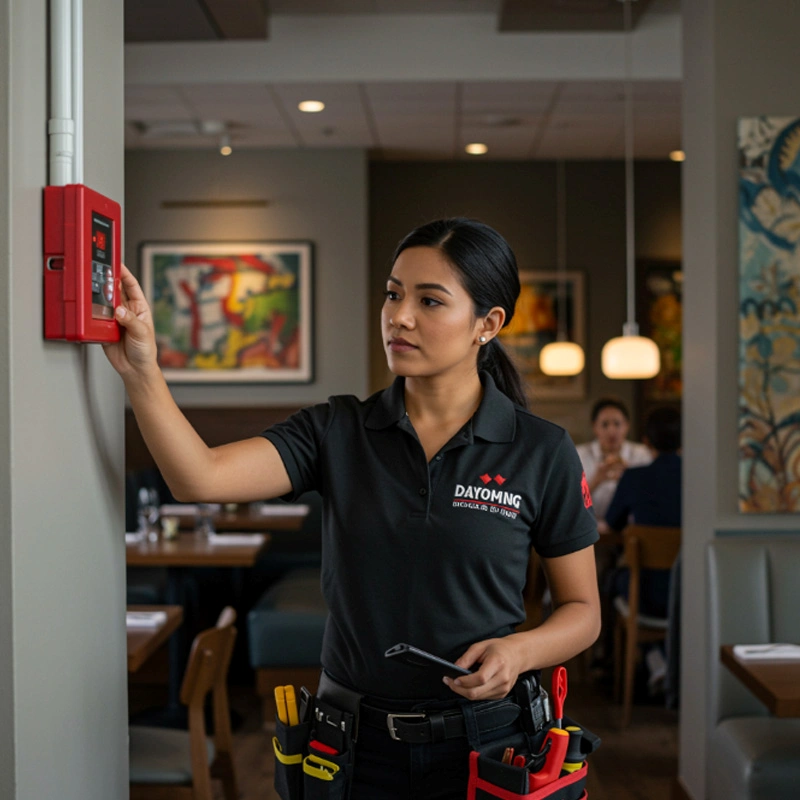 Instalação de central de alarme