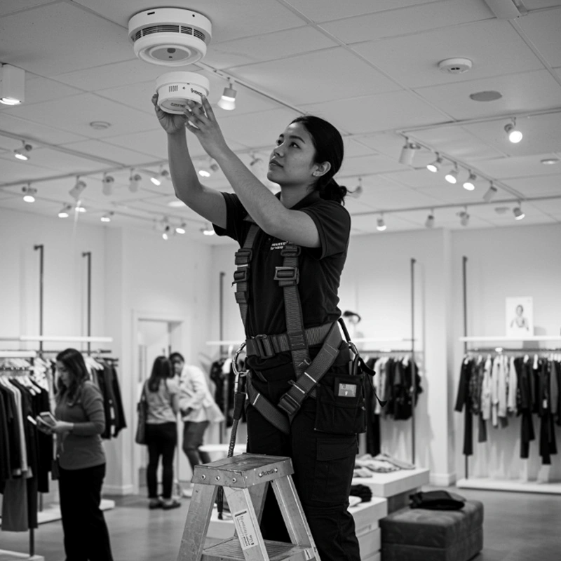 Instalação de detector de fumaça