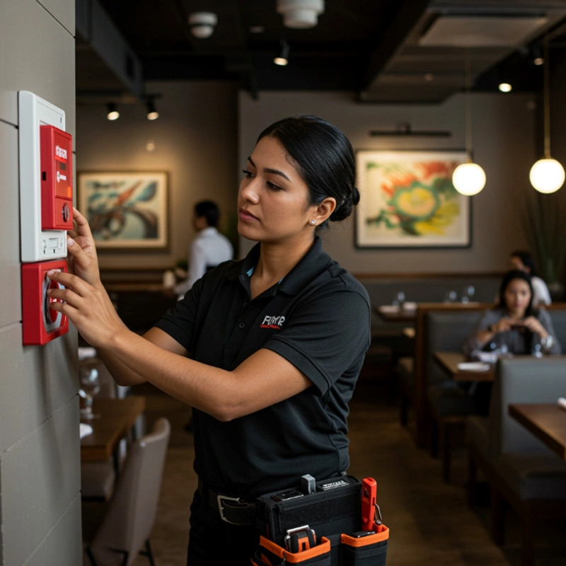 Instalação de sistema de alarme