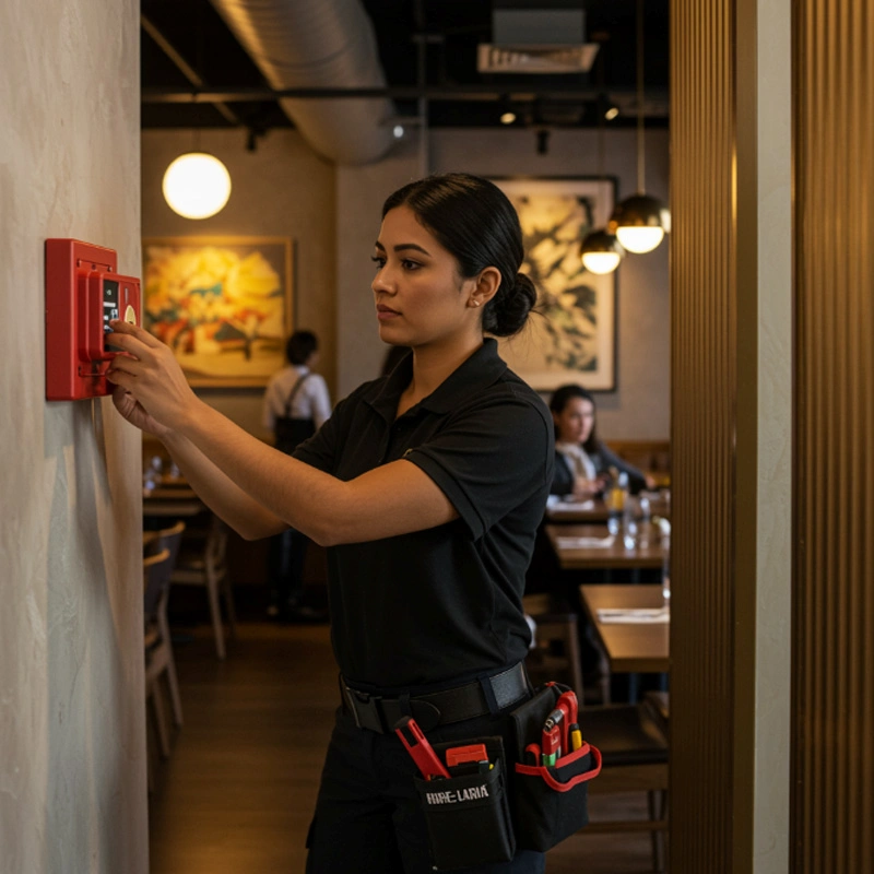 Instalação de sistema de incêndio