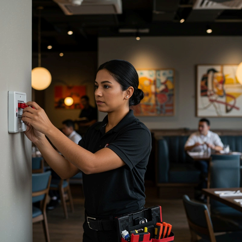 Instalação de sistema de prevenção contra incêndio