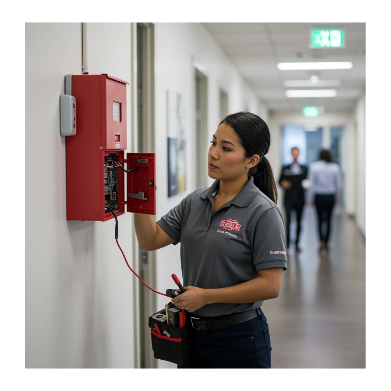 Manutenção de alarme de incêndio