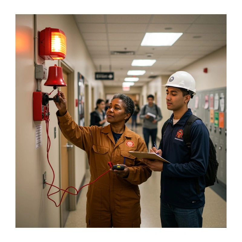 Manutenção de alarme de incêndio em São Paulo