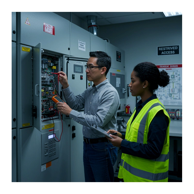 Manutenção central de alarme de incêndio