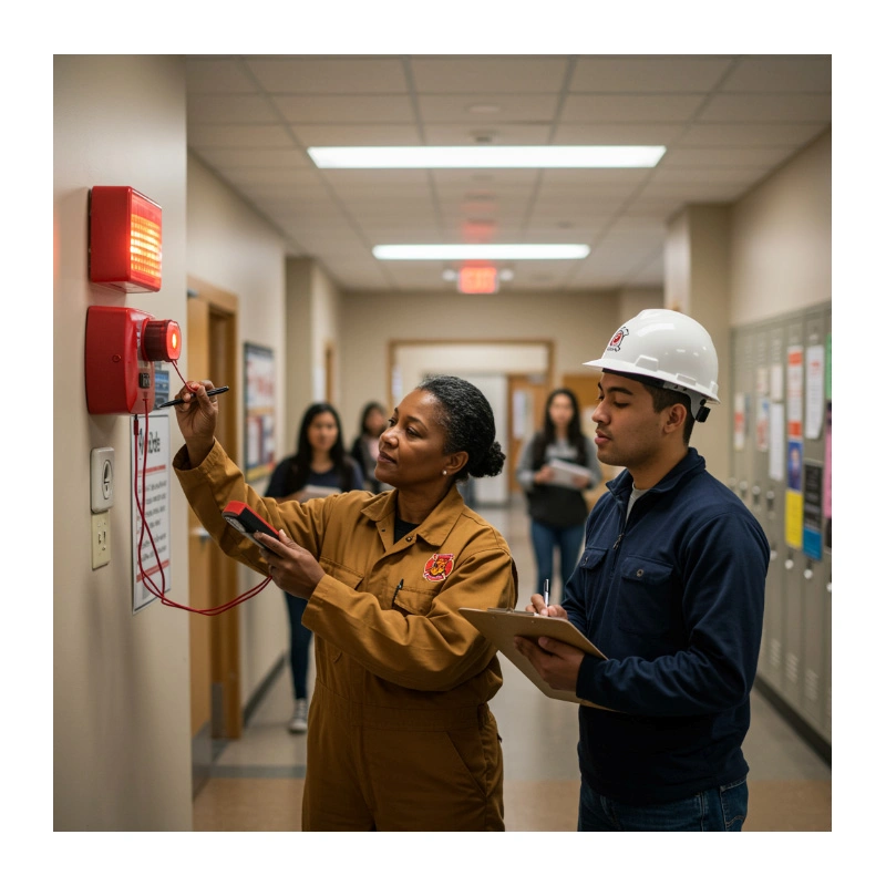 Manutenção de central de incêndio