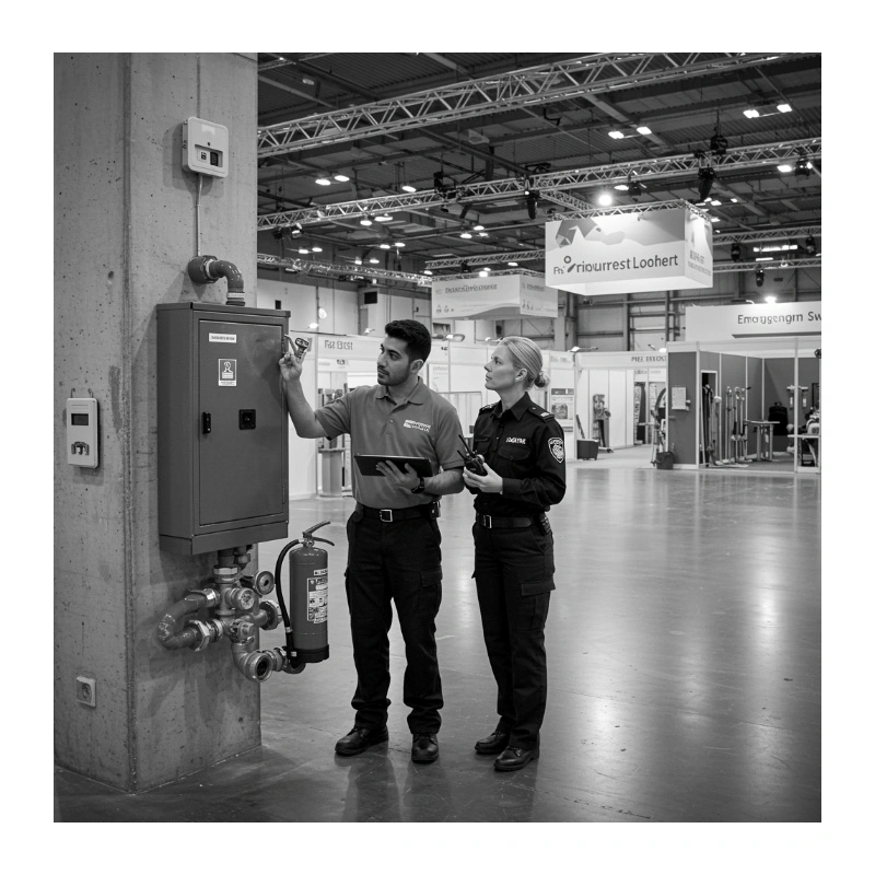 Manutenção preventiva de sistema de incêndio