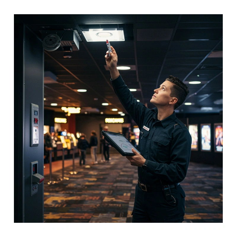 Manutenção de sistema de incêndio em São Paulo