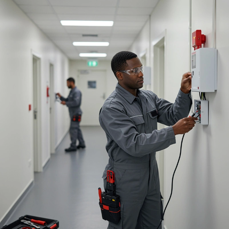 Sistema de alarme de incêndio para áreas comerciais