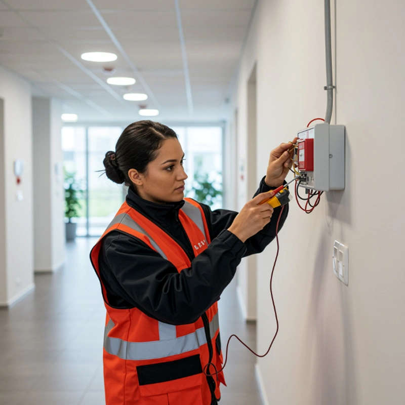 Sistema de alarme de incêndio sem fio em Santa Catarina