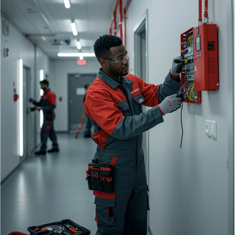 Sistema de alarme de incêndio predial em Santa Catarina