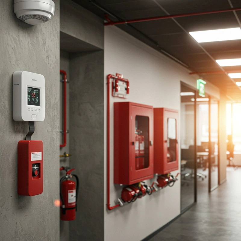 Sistema de detecção de incêndio industrial